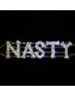 StoneFans paskudny błyszczący Rhinestone Choker naszyjnik list dla kobiet fantazyjny duży Choker naszyjnik kryształowy kołnierz 