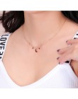 Gwiazda księżyc wisiorek z cyrkonią naszyjnik tytanowa stal nierdzewna materiał inkrustowane cyrkon Chain naszyjniki moda Trendy