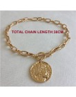 Modny naszyjnik kobiety złoty kolor poszycia duży wisior T BAR CHOKER naszyjnik dla kobiet