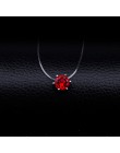 Moda CZ Collar Choker naszyjnik niewidzialna, przezroczysta żyłka wędkarska cyrkon srebrny naszyjnik dla damska biżuteria na pre