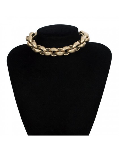 Przesadzone Vintage starożytny Choker naszyjnik wisiorek kobiety komunikat blokady Link gruby łańcuch naszyjnik Steampunk mężczy