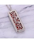 Kwadratowy magnetyczny dyfuzor do aromaterapii ze stali nierdzewnej naszyjnik biżuteria perfumy wisiorek medalion olejku medalio