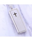 Kwadratowy magnetyczny dyfuzor do aromaterapii ze stali nierdzewnej naszyjnik biżuteria perfumy wisiorek medalion olejku medalio