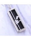Kwadratowy magnetyczny dyfuzor do aromaterapii ze stali nierdzewnej naszyjnik biżuteria perfumy wisiorek medalion olejku medalio