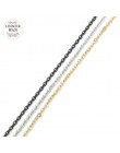 10 stoczni/dużo 1mm 1.5mm 2mm 2.5mm 3mm kabel ze stali nierdzewnej łańcuch luzem dla srebrny czarny łańcuch naszyjnik diy biżute