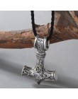 Wisior w kształcie młota Thora kruków wilków symboli nordyckich damski męski uniwersalny unisex