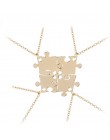 Naszyjnik zestaw dla przyjaciół blokujące Jigsaw puzzle wisiorek naszyjnik biżuteria przyjaźni BFF naszyjniki Best Friends na za