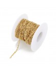10 stoczni/dużo 1mm 1.5mm 2mm 2.5mm 3mm kabel ze stali nierdzewnej łańcuch luzem dla srebrny czarny łańcuch naszyjnik diy biżute
