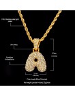 UWIN niestandardowe bańki litery wisiorek z imieniem Iced out złoto srebro RoseGold Rhinestone naszyjniki Hip Hop biżuteria prez