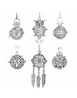 1pc Hollow Cage pudełko w kształcie kuli miedzi korona sowa Essetial Oil dyfuzor naszyjnik medalion dreamcatcher wisiorki dla DI