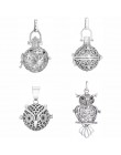 1pc Hollow Cage pudełko w kształcie kuli miedzi korona sowa Essetial Oil dyfuzor naszyjnik medalion dreamcatcher wisiorki dla DI