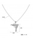 Sexy fashion Box chain naszyjnik ze stopu karabin maszynowy naszyjnik prezent