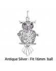 1pc Hollow Cage pudełko w kształcie kuli miedzi korona sowa Essetial Oil dyfuzor naszyjnik medalion dreamcatcher wisiorki dla DI