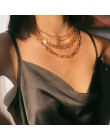 Gotycki kubański masywny łańcuch duży choker naszyjnik Collares Hip Hop wielowarstwowe żelazo gruby długi naszyjnik Steampunk ko
