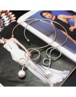Imitacja perły stop Torque Choker naszyjniki dla kobiet moda stop duży kołnierz oświadczenie naszyjnik biżuteria akcesoria UKMOC