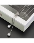 Imitacja perły wąż kryształowy długi naszyjnik łańcuch sweter Vintage Accessary kryształowy naszyjnik CollaresStatement