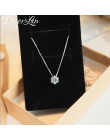 925 srebro naszyjnik sześć pazur AAA CZ mozaika cyrkon Choker naszyjnik dla kobiet collier prezent na walentynki