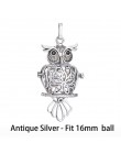 1pc Hollow Cage pudełko w kształcie kuli miedzi korona sowa Essetial Oil dyfuzor naszyjnik medalion dreamcatcher wisiorki dla DI