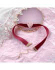 Korea Pearl Choker naszyjnik serce miłość naszyjnik koronkowe aksamitne krótkie obojczyka naszyjniki biżuteria dziewczyna słodka