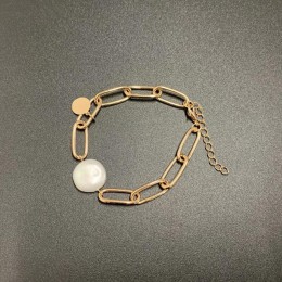 SRCOI Hip Hop długi Link Chain fajne proste sztuczna Pearl Choker naszyjnik osobowość Punk Trendy Chunky Collar kobiety Party 20