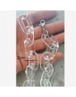 Akrylowy łańcuch szerokość 2cm Gothic Chunky choker łańcuszek naszyjnik Punk rock hip hop moda plastikowe link neckalce kobiety 