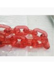 Akrylowy łańcuch szerokość 2cm Gothic Chunky choker łańcuszek naszyjnik Punk rock hip hop moda plastikowe link neckalce kobiety 