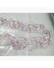 Akrylowy łańcuch szerokość 2cm Gothic Chunky choker łańcuszek naszyjnik Punk rock hip hop moda plastikowe link neckalce kobiety 
