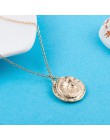 2019 nowych moda złoty Boho ze stopu Cowrie naszyjnik z muszelek dla kobiet koncha łańcuszek wisiorek naszyjnik biżuteria letnia