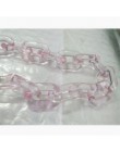 Akrylowy łańcuch szerokość 2cm Gothic Chunky choker łańcuszek naszyjnik Punk rock hip hop moda plastikowe link neckalce kobiety 