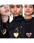 DIEZI Vintage Bohemia Big Heart Choker naszyjniki dla kobiet 2019 nowa ozdobna obroża naszyjniki wisiorek wesele prezenty