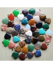 Hurtownie 50 sztuk/partia 2020 Assorted heart natural stone charms zawieszki do tworzenia biżuterii dobrej jakości 20mm darmowa 