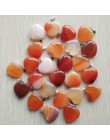 Hurtownie 50 sztuk/partia 2020 Assorted heart natural stone charms zawieszki do tworzenia biżuterii dobrej jakości 20mm darmowa 