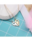 Trendy Best Friends Forever naszyjnik BFF naszyjniki dla kobiet Hollow Broken miłość wisiorek w kształcie serca złoto srebrne na