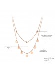 Lokaer Trendy Bohemia ze stali nierdzewnej dwuwarstwowy urok choker łańcuszek naszyjnik biżuteria plażowa naszyjnik dla kobiet N