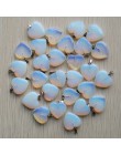 Hurtownie 50 sztuk/partia 2020 Assorted heart natural stone charms zawieszki do tworzenia biżuterii dobrej jakości 20mm darmowa 