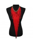 MANILAI styl boho Design kobiety moda urok biżuteria żywica koralik ręcznie długi Tassel komunikat Link choker łańcuszek naszyjn