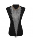 MANILAI styl boho Design kobiety moda urok biżuteria żywica koralik ręcznie długi Tassel komunikat Link choker łańcuszek naszyjn