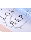 Lokaer Trendy Bohemia ze stali nierdzewnej dwuwarstwowy urok choker łańcuszek naszyjnik biżuteria plażowa naszyjnik dla kobiet N