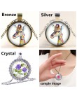 Nowe księżniczki Elsa i Anna dziewczyny zdjęcie z kreskówek srebro/wisiorek z brązu naszyjnik 25mm szkło Cabochon dziewczyna biż