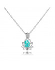 2.2*1.5cm Luminous świecące w ciemności lotus w kształcie kwiatu naszyjnik dla kobiet biżuteria