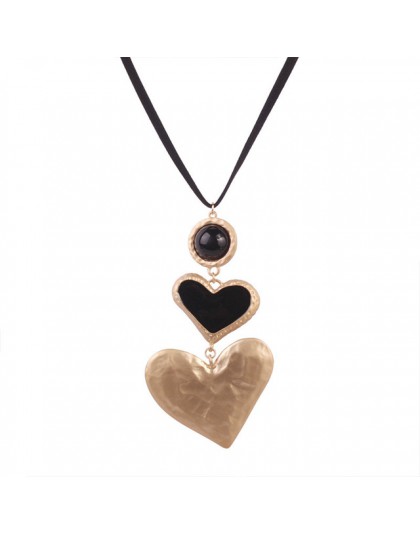 DIEZI Vintage Bohemia Big Heart Choker naszyjniki dla kobiet 2019 nowa ozdobna obroża naszyjniki wisiorek wesele prezenty