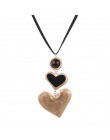 DIEZI Vintage Bohemia Big Heart Choker naszyjniki dla kobiet 2019 nowa ozdobna obroża naszyjniki wisiorek wesele prezenty