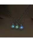 2.2*1.5cm Luminous świecące w ciemności lotus w kształcie kwiatu naszyjnik dla kobiet biżuteria