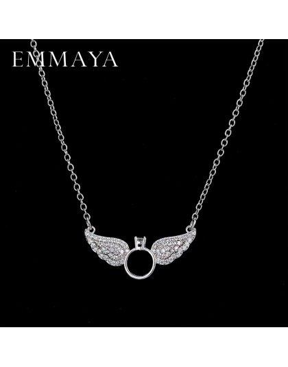 EMMAYA jaskrawo nowy wyrazisty naszyjnik Choker Angel Wings wisiorki naszyjniki dla kobiet prezenty
