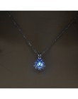 2.2*1.5cm Luminous świecące w ciemności lotus w kształcie kwiatu naszyjnik dla kobiet biżuteria