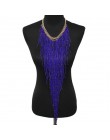 MANILAI styl boho Design kobiety moda urok biżuteria żywica koralik ręcznie długi Tassel komunikat Link choker łańcuszek naszyjn