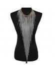 MANILAI styl boho Design kobiety moda urok biżuteria żywica koralik ręcznie długi Tassel komunikat Link choker łańcuszek naszyjn