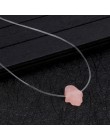 Niebieski biały Opal Hamsa naszyjnik na zamówienie ręcznie Fatima wisiorek naszyjnik kobiety przezroczyste choker łańcuszek biżu