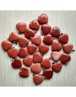 Hurtownie 50 sztuk/partia 2020 Assorted heart natural stone charms zawieszki do tworzenia biżuterii dobrej jakości 20mm darmowa 