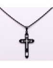 2019 moda krzyż naszyjnik Choker ze stali nierdzewnej naszyjnik dla mężczyzn złoty kolor oświadczenie naszyjnik biżuteria collar